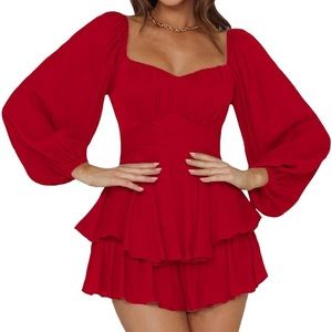 Amazon red Romper/dress